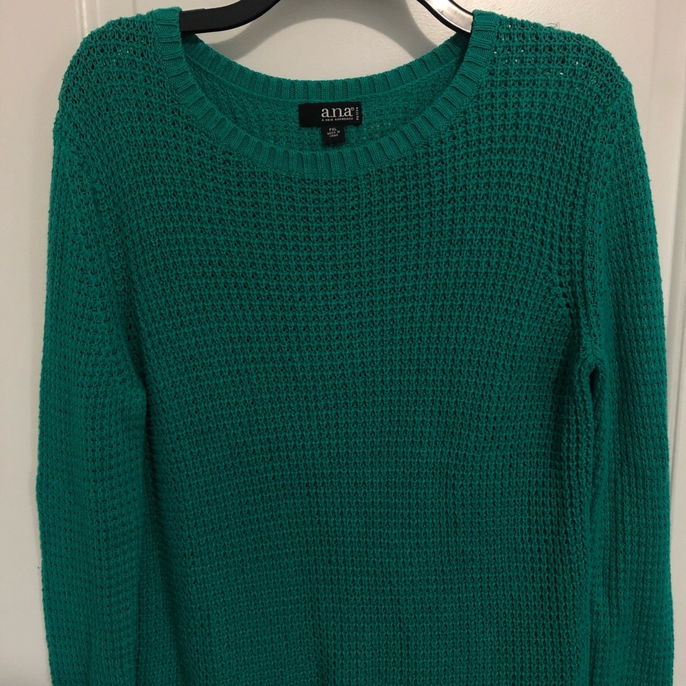Petite XL, teal/turquoise sweater